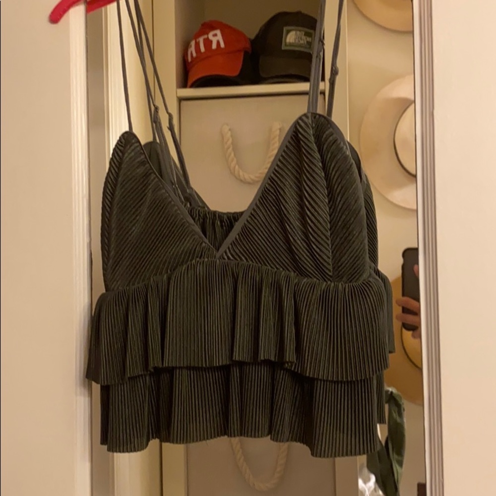 Textured Crop Top